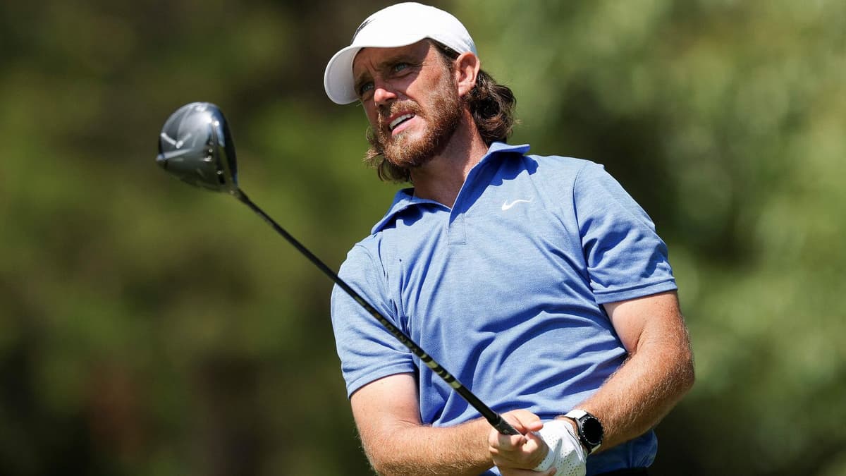 Tommy Fleetwood during the opening round of the Abu Dhabi Championship